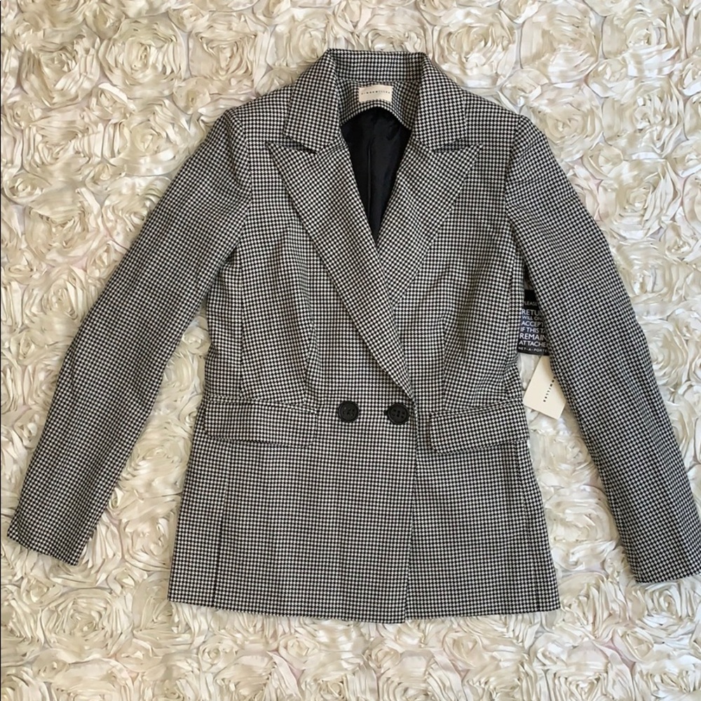 NWT SIMON MILLER Galen Houndstooth Wool Jacket - Picture 3 of 7